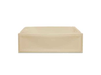 Contour Whirlpool Bathtub 60 x 32x 19, Left-Hand Drain, Sandbar