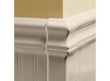 Wainscoting Outside Corner Almond
