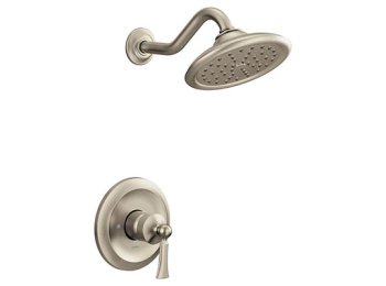 Moen M-Core 5502 Single Handle Single Function Shower Faucet In Brushed Nickel (Trim Only)