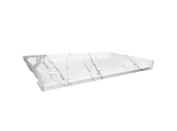 Low-Barrier 60 X 30 Shower Base, Left-Hand, Calcutta Marble