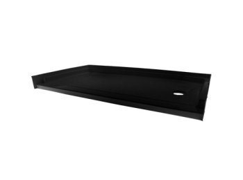 Low-Barrier 60 X 30 Shower Base, Right-Hand, Black