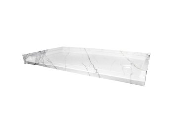 Low-Barrier 60 X 30 Shower Base, Right-Hand, Calcutta Marble