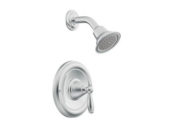 Moen Brantford 2152 Single Handle Posi-Temp Shower Head Trim & Moen 2570 Valve, Chrome