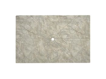 Flat Shower Floor With Drain Channels 60x94, Napoli Marble