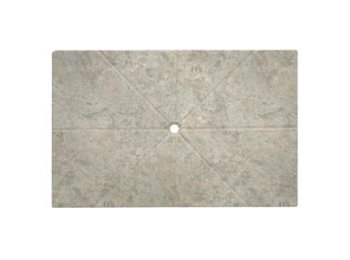 Flat Shower Floor With Drain Channels 60x94, San Michele Travertine