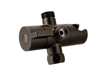 Moen Shower Arm Diverter & Integral Hand Shower Cradle, Oil Rub Bronze (Connect Size 1/2,Type Ips)