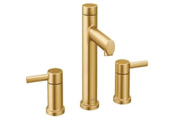 Moen Align 6193 Two-Handle High Arc Faucet Trim Only-Brushed Gold 6 In Tall