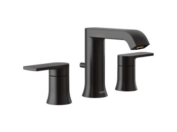 Moen 6708 Genta Two-Handle Lavatory Faucet, Matte Black