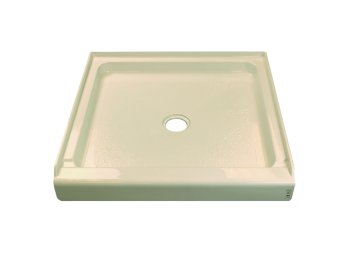 32x32x3.5 Center Drain, Biscuit