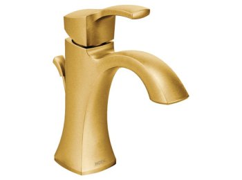 Moen Voss 6903 Single Handle Lavatory Faucet, Brushed Gold
