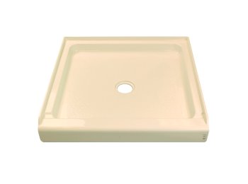 36x36x3.5 Center Drain, Almond
