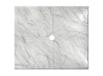 Flat Shower Floor 47X59 W/ Drain Channels, Galena