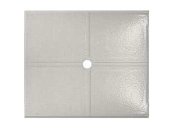 Flat Shower Floor 47X59 W/ Drain Channels, Linen