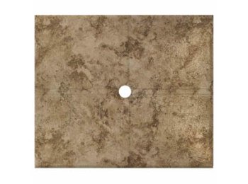 Flat Shower Floor 47x59 w/ Drain Channels, Santa Cruz