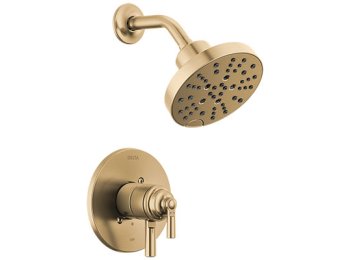 Saylor Two Handle Multi Function Shower Faucet in Brilliance Champagne Bronze (Trim Only)