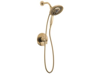 Saylor Two Handle Multi Function Shower Faucet in Brilliance Champagne Bronze (Trim Only)