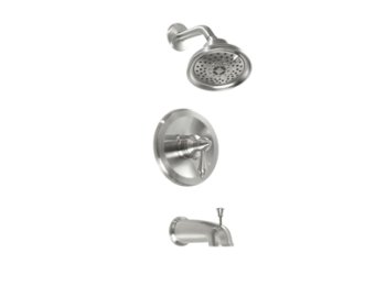 Liquid Accents Kensington Tub and Shower Trim and Valve, 4-Function Shower Head, Chrome
