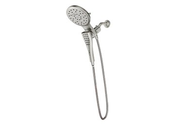 Verso 8 Function 7 Inch Eco-Performance Spray Head With Hand Shower, Brushed Nickel