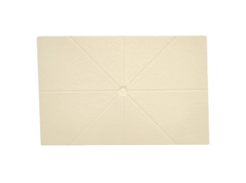 Flat Shower Floor With Drain Channels 60x94, Almond