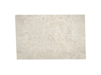Flat Shower Floor With Drain Channels 60x94, Bianco Travertine