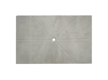 Flat Shower Floor With Drain Channels 60x94, Classic Concrete