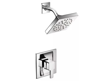 90 Degree One Handle Single Function Shower Faucet in Chrome (Trim Only) 2.5 GPM