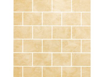 Imp/Cobblestone 40X98.5 W/ 3 Special Bends White Travertine