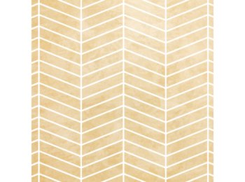 Imp/Chevron 65X98.5 W/ 4 Special Bends White Travertine