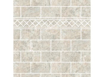 Imp/Flagstone 40X98.5 W/ 4 Special Bends San Michele Travertine