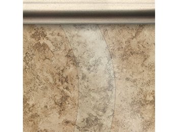 Shower Panel Replacement S Curve 30 X 60 1/4 inch Clear Glass, Brushed Nickel