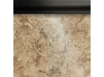 Shower Panel Replacement S Curve 30 X 68 1/4 inch Clear Glass, Matte Black