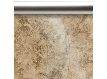 Shower Panel Replacement S Curve 30 X 74 1/4 inch Clear Glass, Chrome