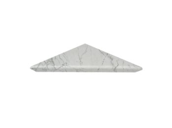 Single Tier Corner Shelf Santorini White