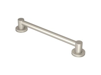 ALIGN 12 inch GRAB BAR, BRUSHED NICKEL, 1.25 inch BAR DIAMETER (Assembled Dimensions: 15.24 inch x 3.2 inch x 2.9 inch)