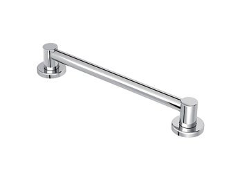 Align 12 In Grab Bar, Chrome, 1.25 In Bar Diameter (Assembled Dimensions: 15.24 Inx3.2 Inx2.9 In)