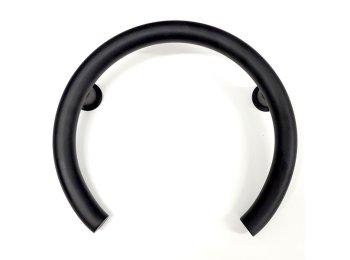 Liquid Accents Valve Grab Bar, Matte Black, 1-1/4 In Diameter X 18 Gauge, .048