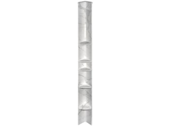 Tower Caddy, 4 Shelf w/Shaving Stand Santorini White
