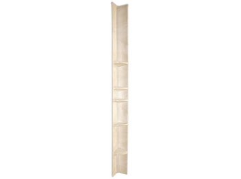 Tower Caddy, 4 Shelf w/Shaving Stand Silver/White Marble