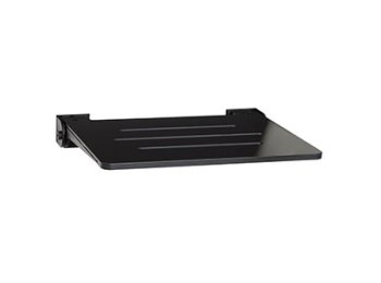 Phenolic 1/2 inch Wall Mounted Folding Shower Seat- Supports 300 lbs. 19-3/8 W x 15-1/2 inch D -BLACK