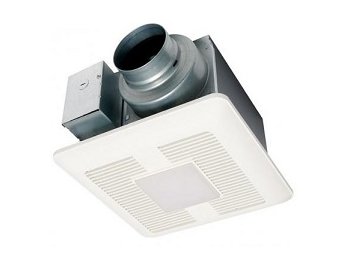 WhisperCeiling DC Ventilation Fan/Light, 50-80-110 CFM