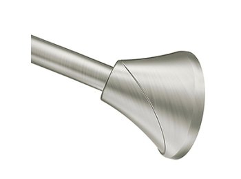 Moen Iso 57-60 inch Adjustable Tension Curved Rod, Brushed Nickel