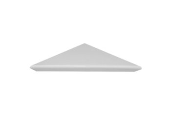 Single Tier Corner Shelf Matte White