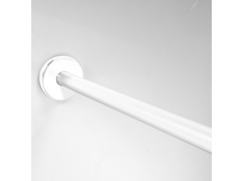 Straight Shower Rod 5 Ft White