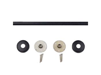 Straight Shower Rod 6 foot in Matte Black