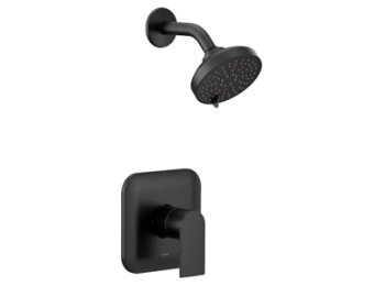 Genta LX M-CORE Shower Trim Only, Matte Black