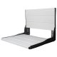 Liquid Accents Composite Seat, Silver Frame with White Seating
