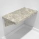 Pompeii Marble LH Bench Shower Seat, Bracket & Supertach
