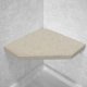 Roman Stone Corner Hexagon Shower Seat, Bracket & Supertach