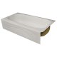 Spray Foam Bathtub Wave Skirt 54.5 x 32 x 15, Gray, Left Hand