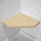 Almond Corner Hexagon Shower Seat, Bracket & Supertach